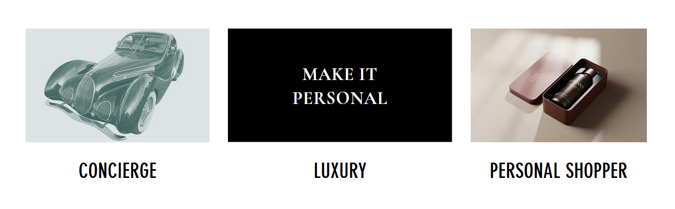 The Customer Services — Concierge, Luxury, Personal Shopper