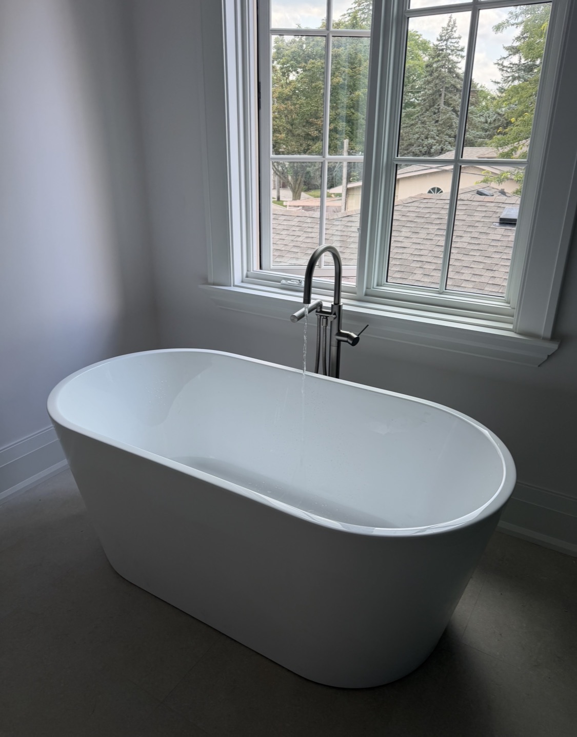 Freestanding Tub & Faucet Install after