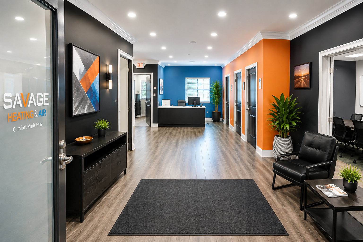 Inside the Savage Heating & Air office