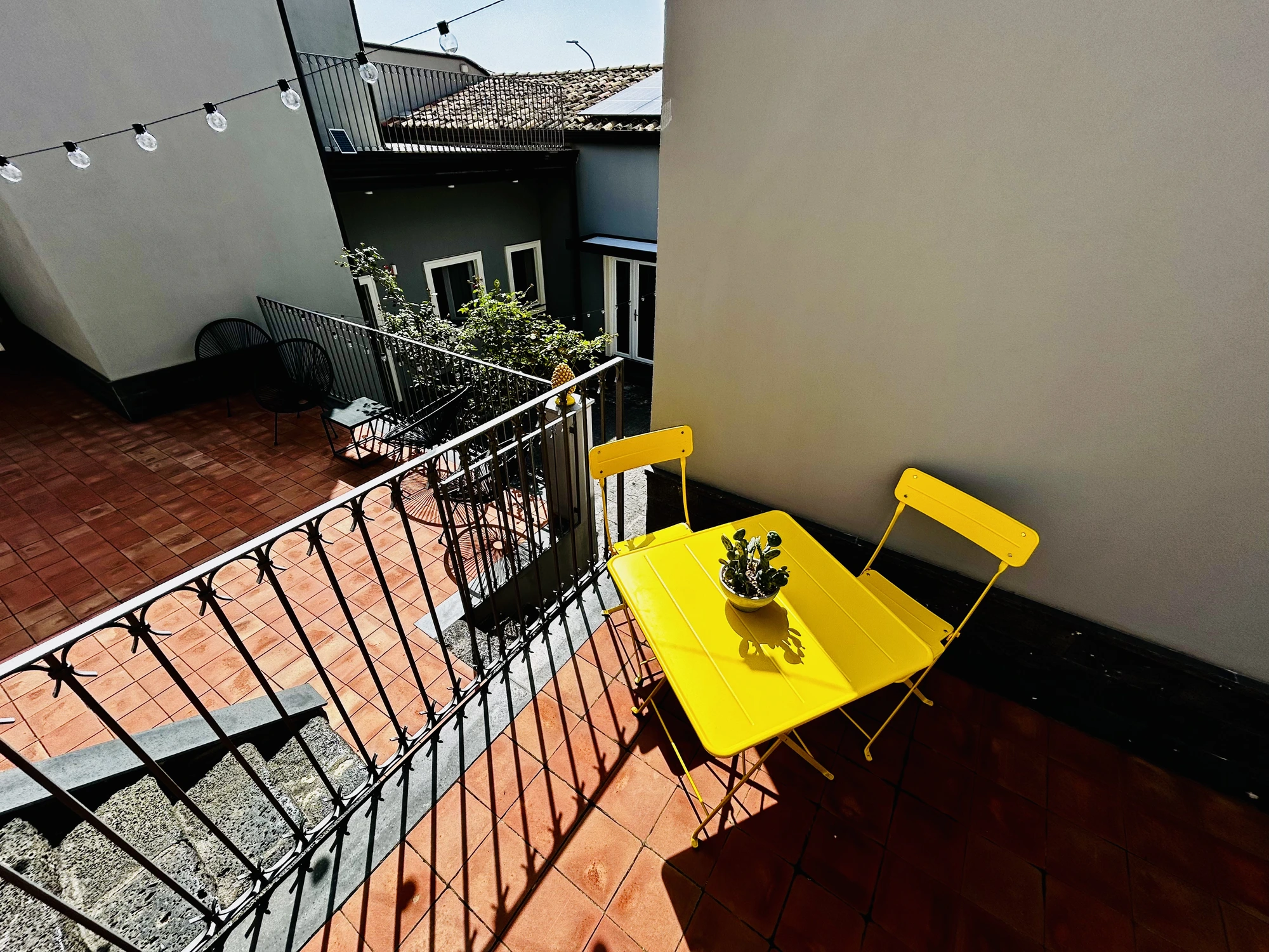 Yellow balcony