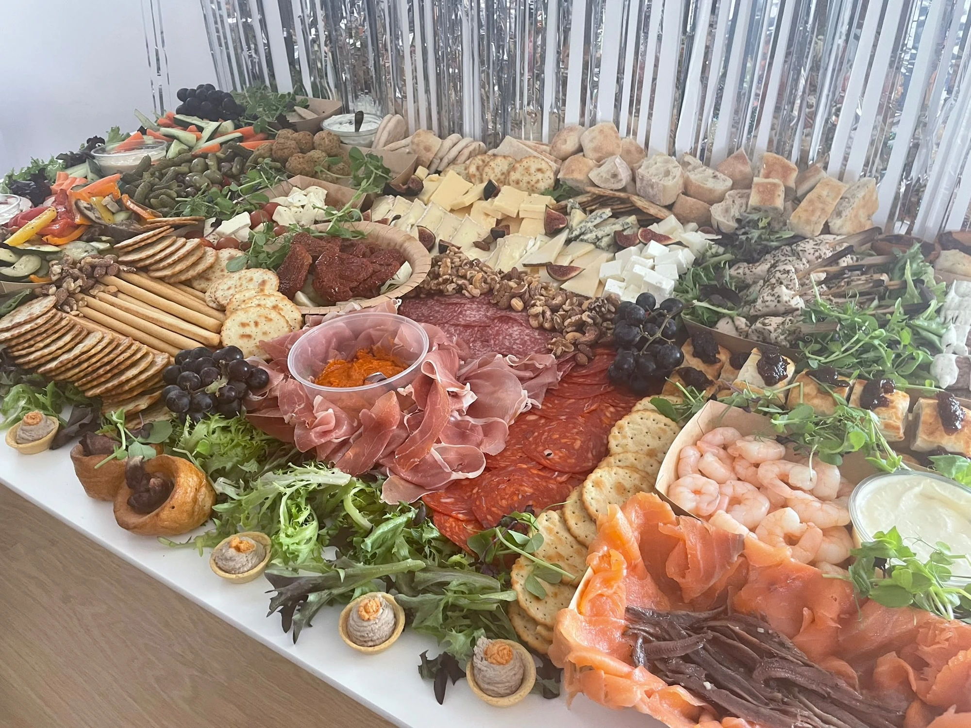 Mediterranean grazing and charcuterie board