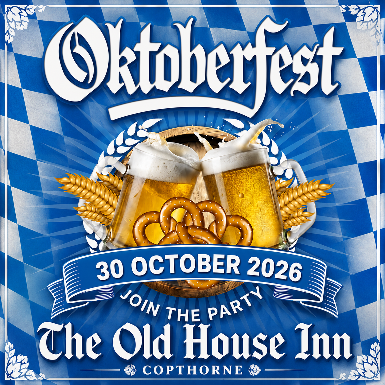 Oktoberfest at The Old House Inn, Copthorne — October 2026 poster