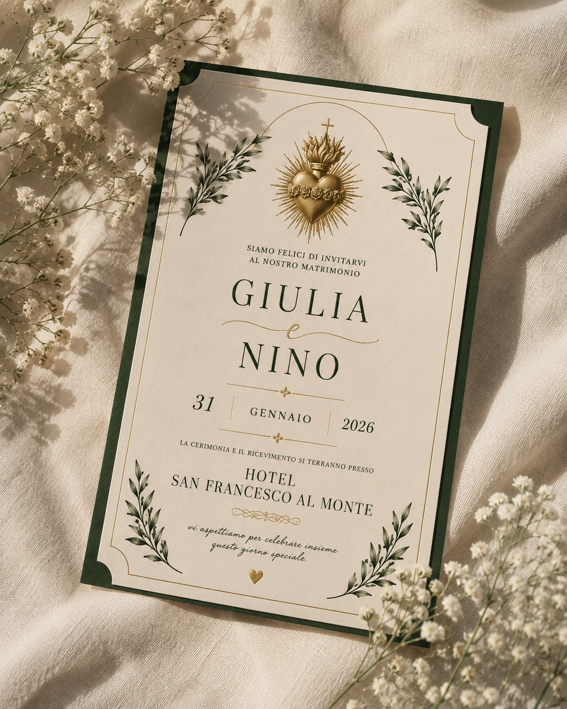 Partecipazione di matrimonio Lumè Graphic