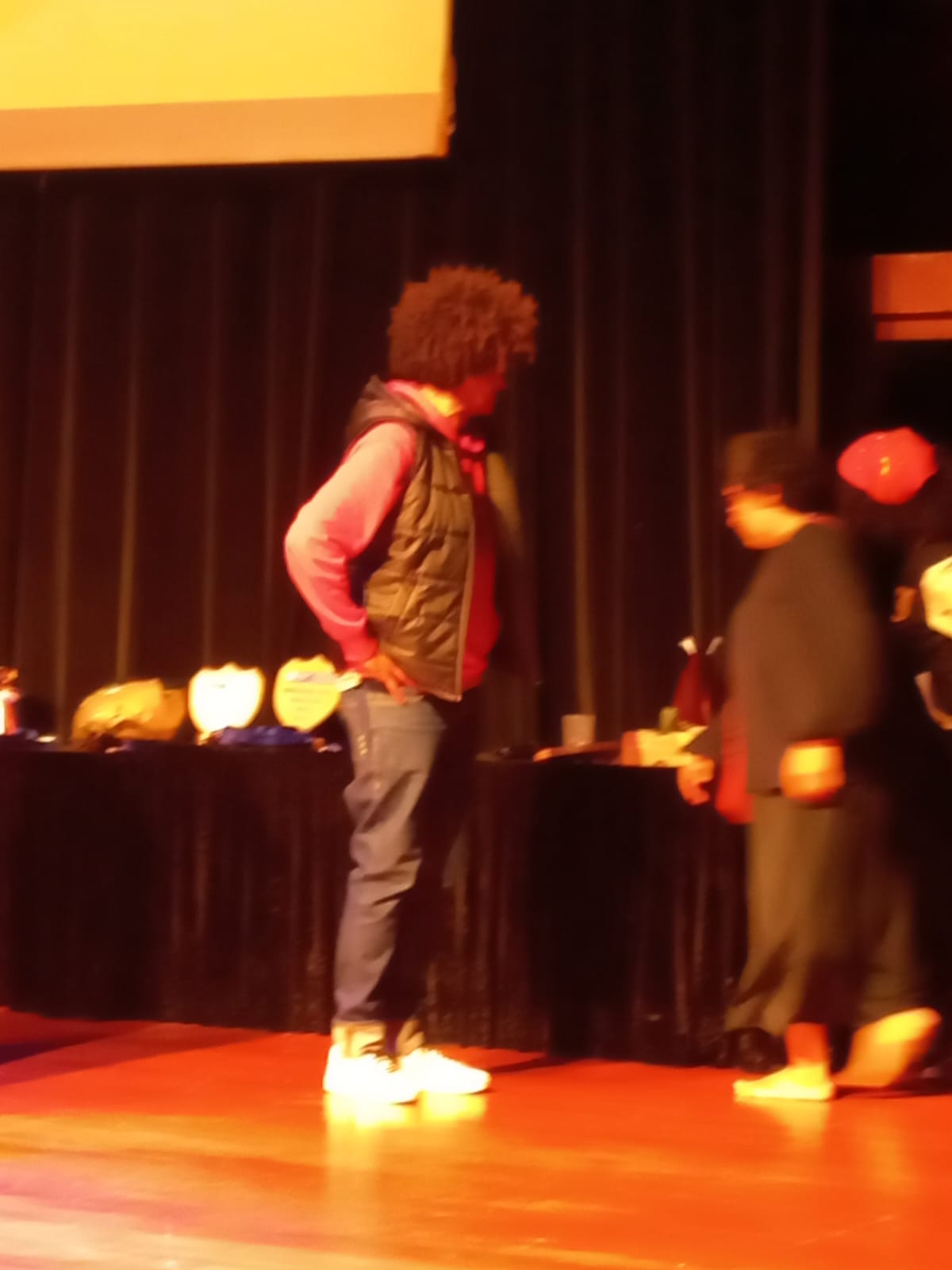 Taking the stage