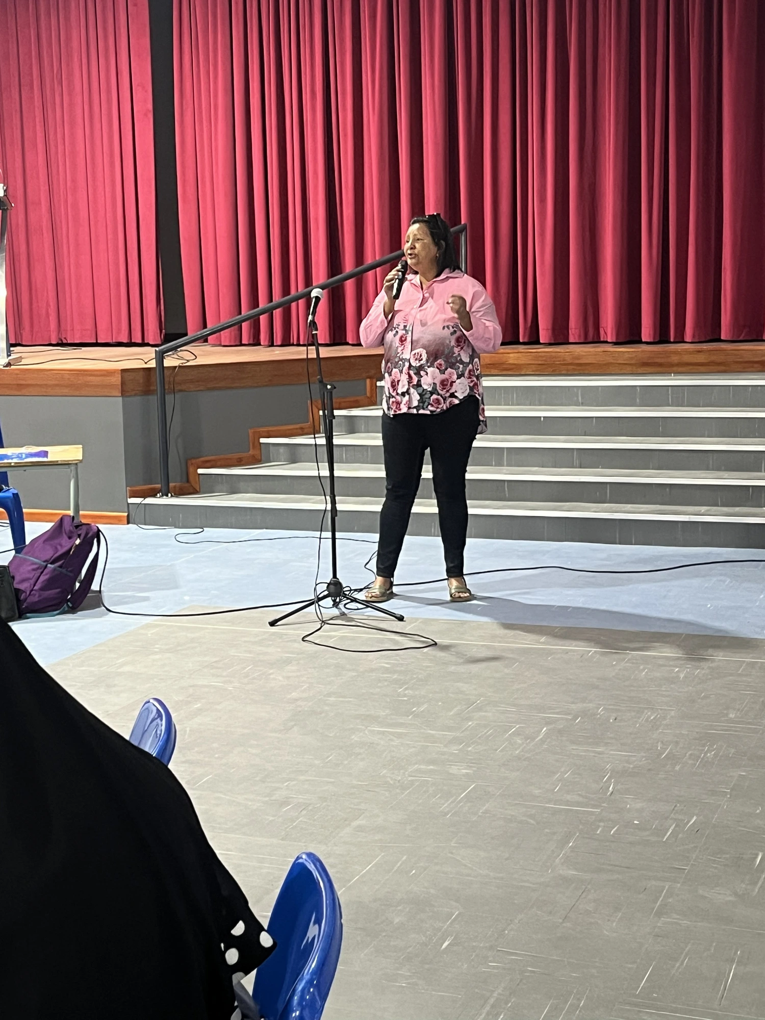 A hall in session