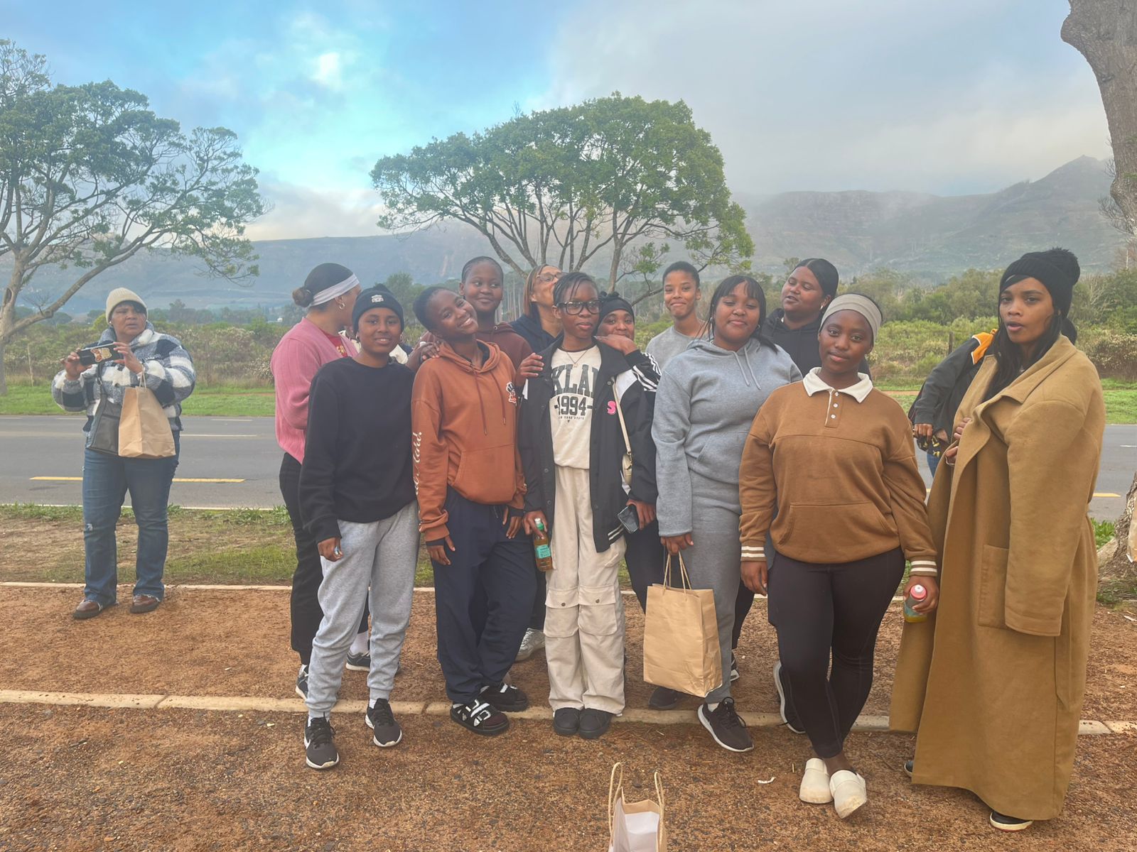 Camp crew in the mountains