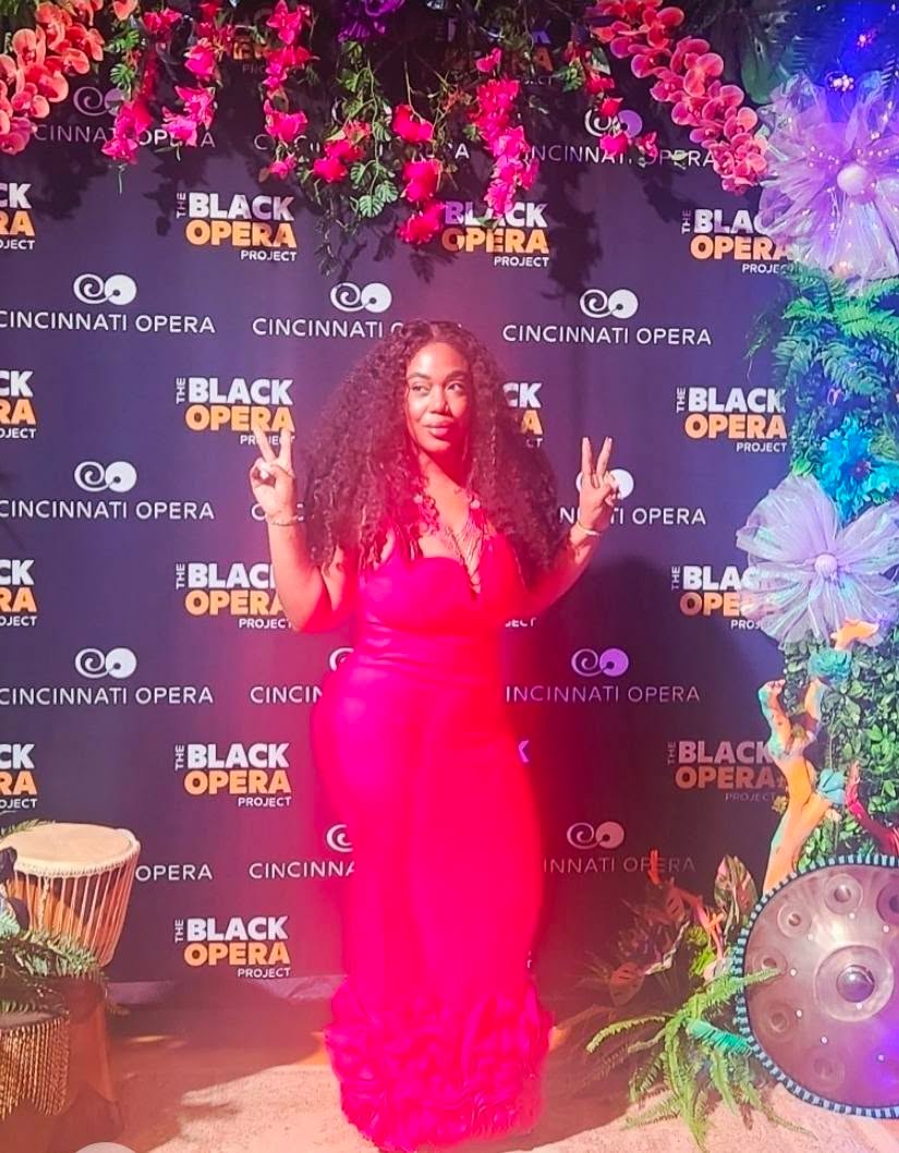 Veronica Bey on the carpet at The Black Opera Project premiere. Image: Veronica Bey.