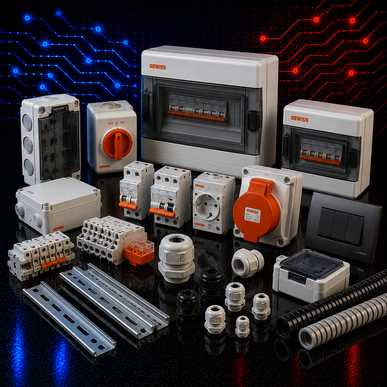 GEWISS electrical distribution, protection, connection and installation products