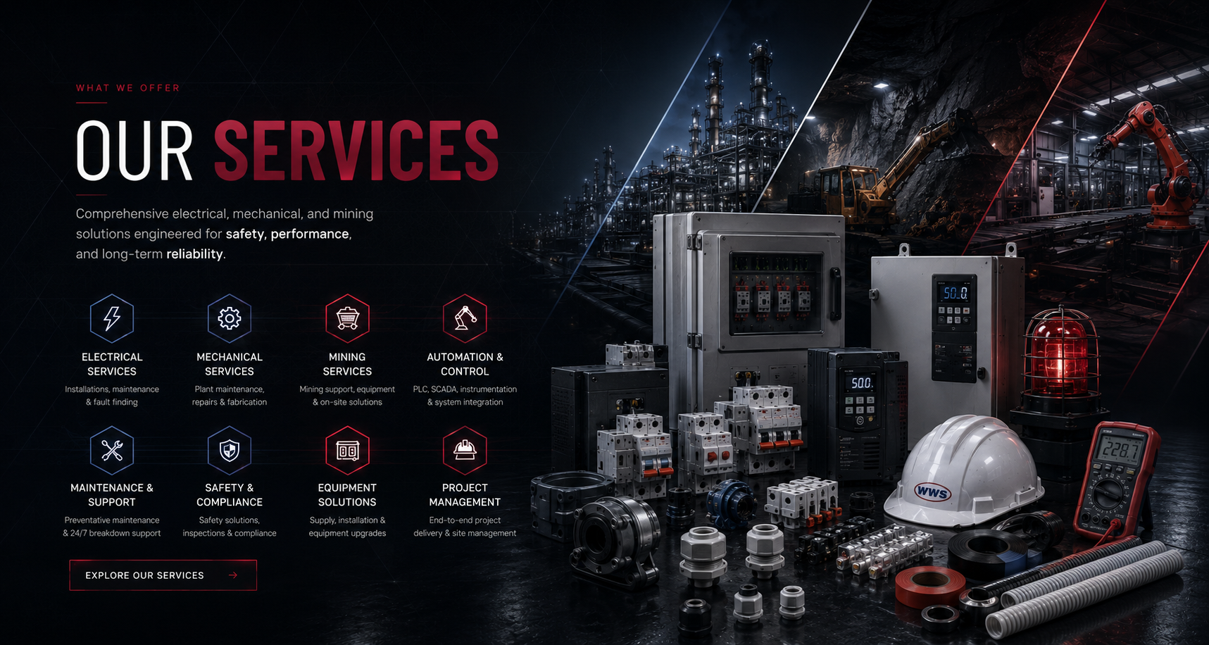 Welkom Winder Services engineering equipment and industrial service capabilities