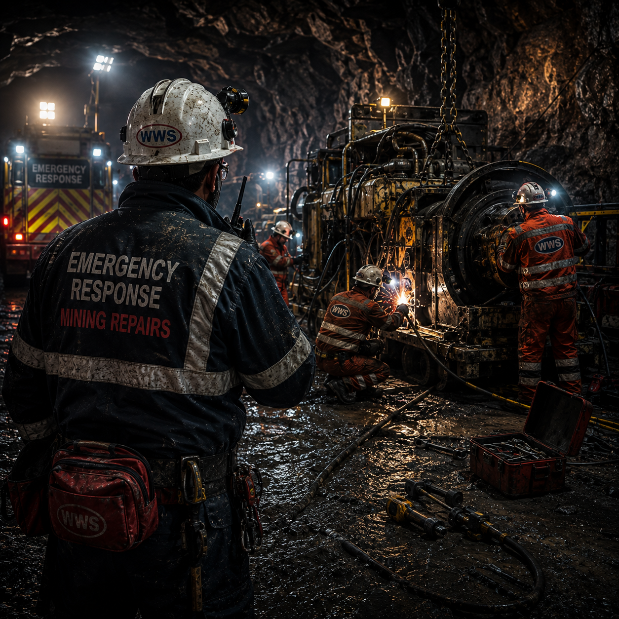 Emergency mining engineering repair and technical response services