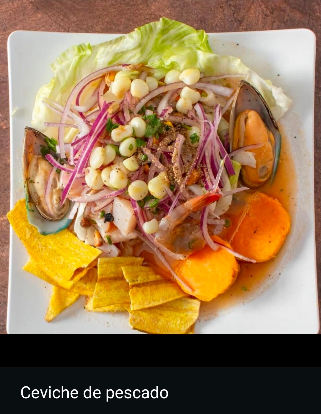 Ceviche de pescado