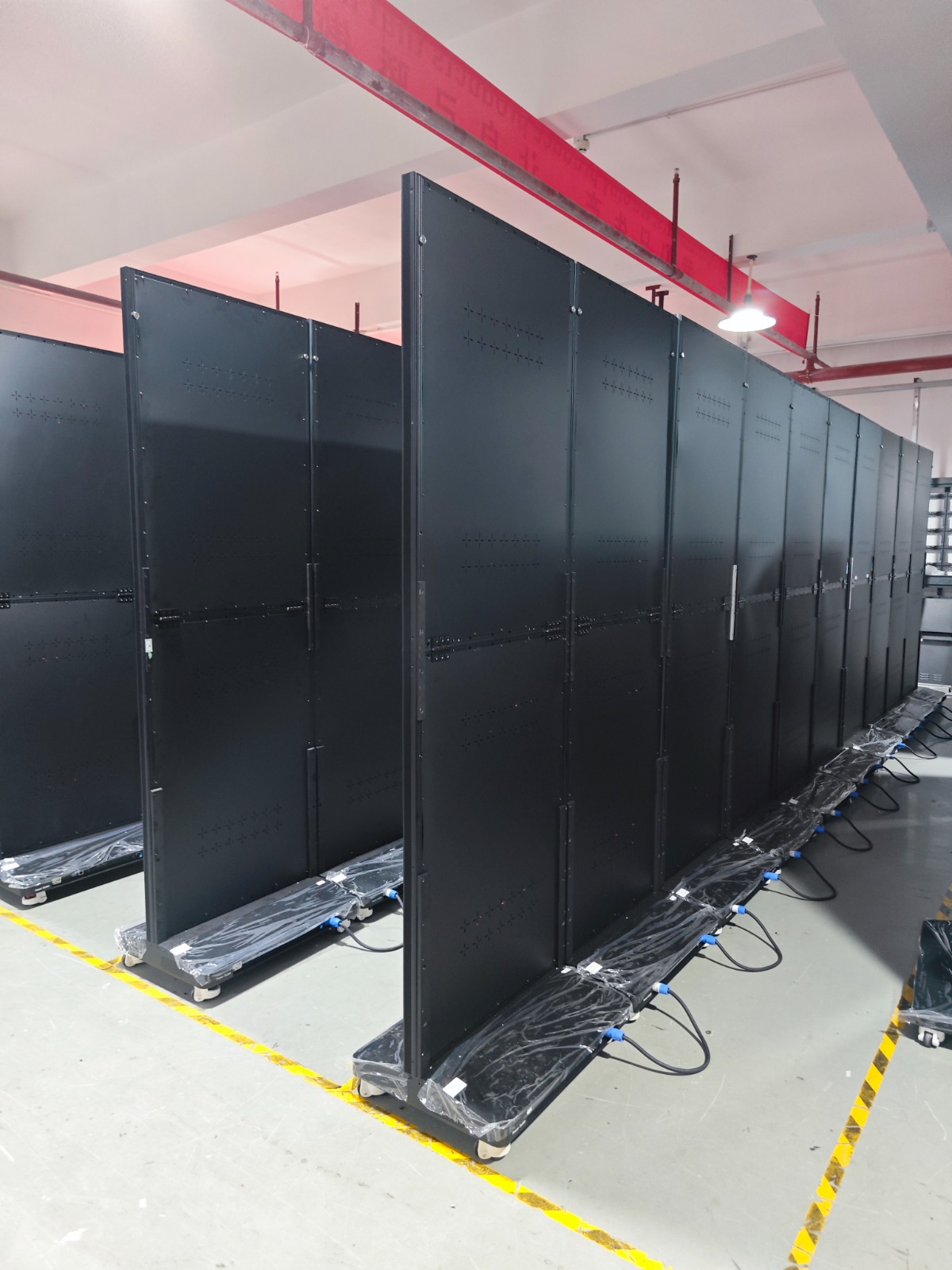 Finished units with protective rear covers