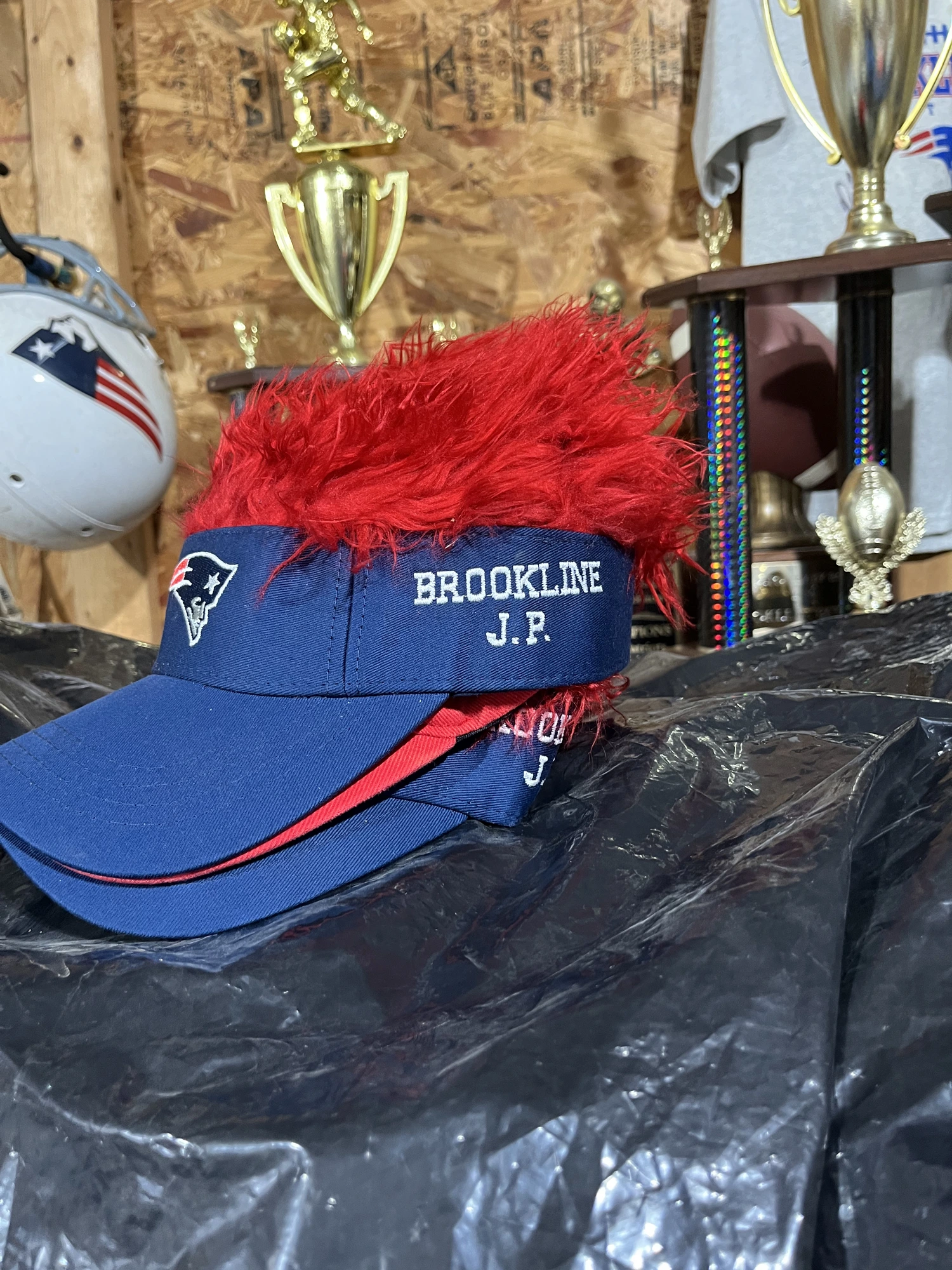 Patriots Novelty Hair Visor