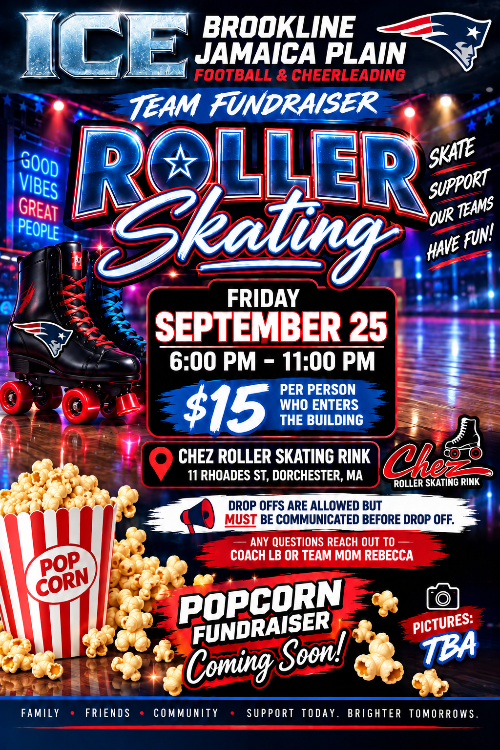 Team Fundraiser: Roller Skating Night graphic 1 of 1