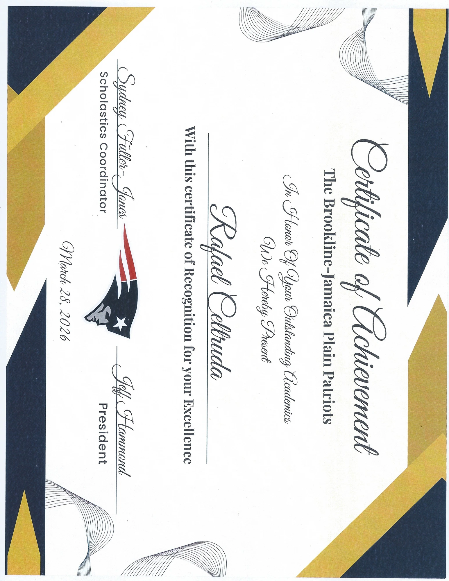 Award certificate 11