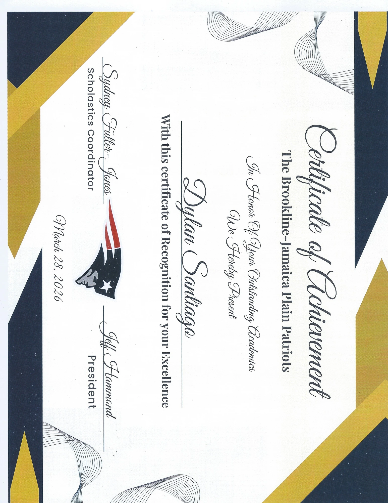 Award certificate 7