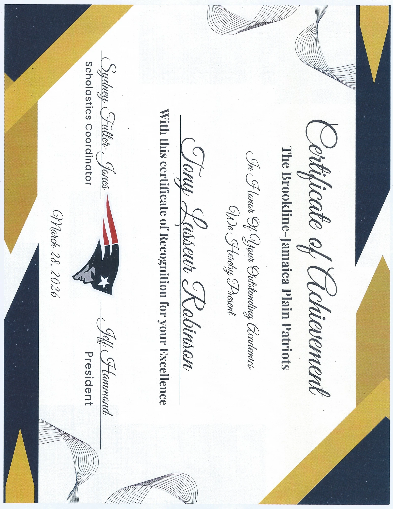 Award certificate 17