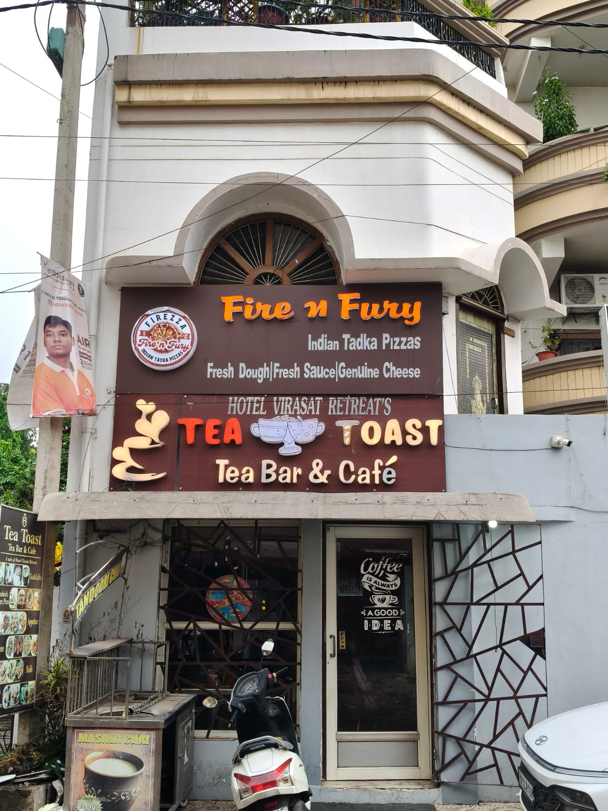 Tea Toast Tea Bar & Café cosy interior, Kankarbagh Patna
