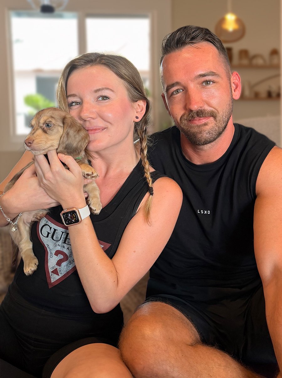 Our dogs at home in South Brisbane
