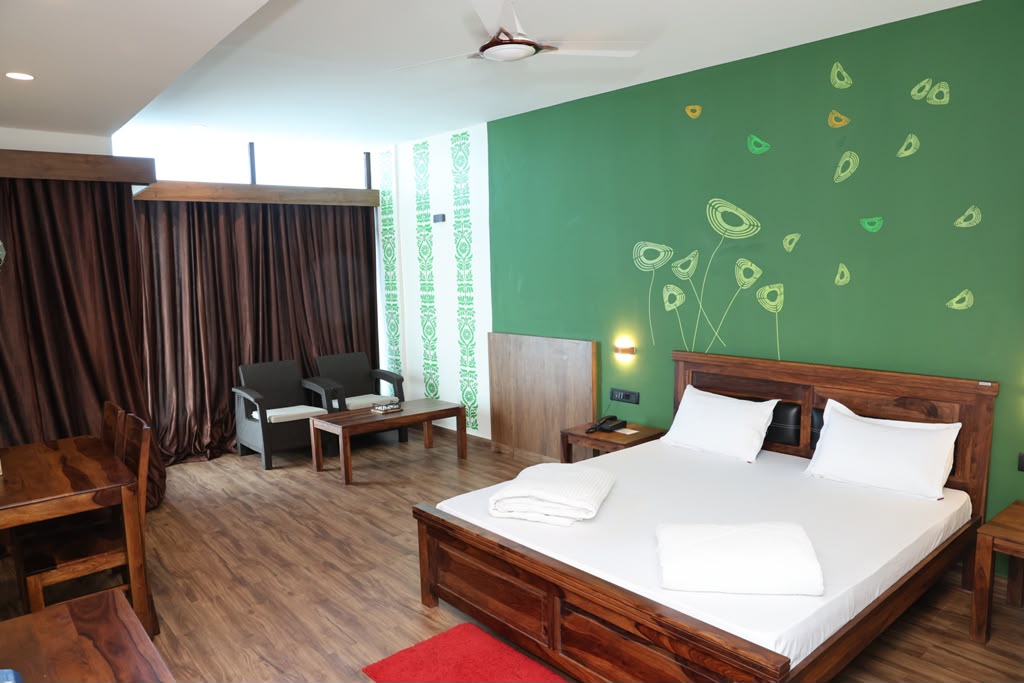 Premier Room with LED TV and seating - Sagar Darshan Guest House, Somnath