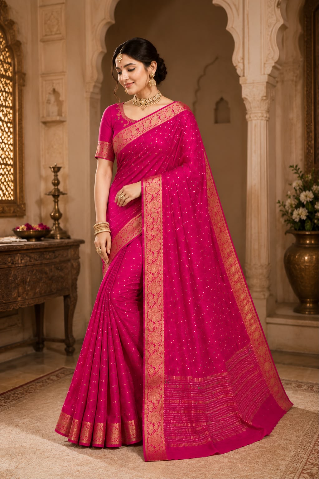 Diamond Chiffon Saree