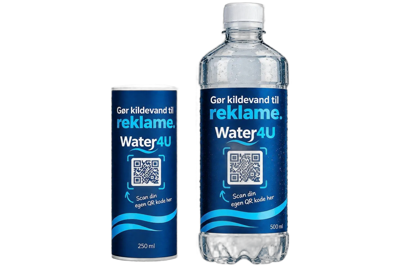 WATER4U — pap-karton og plastikflaske